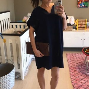 Diane von furstenberg tunic dress P navy